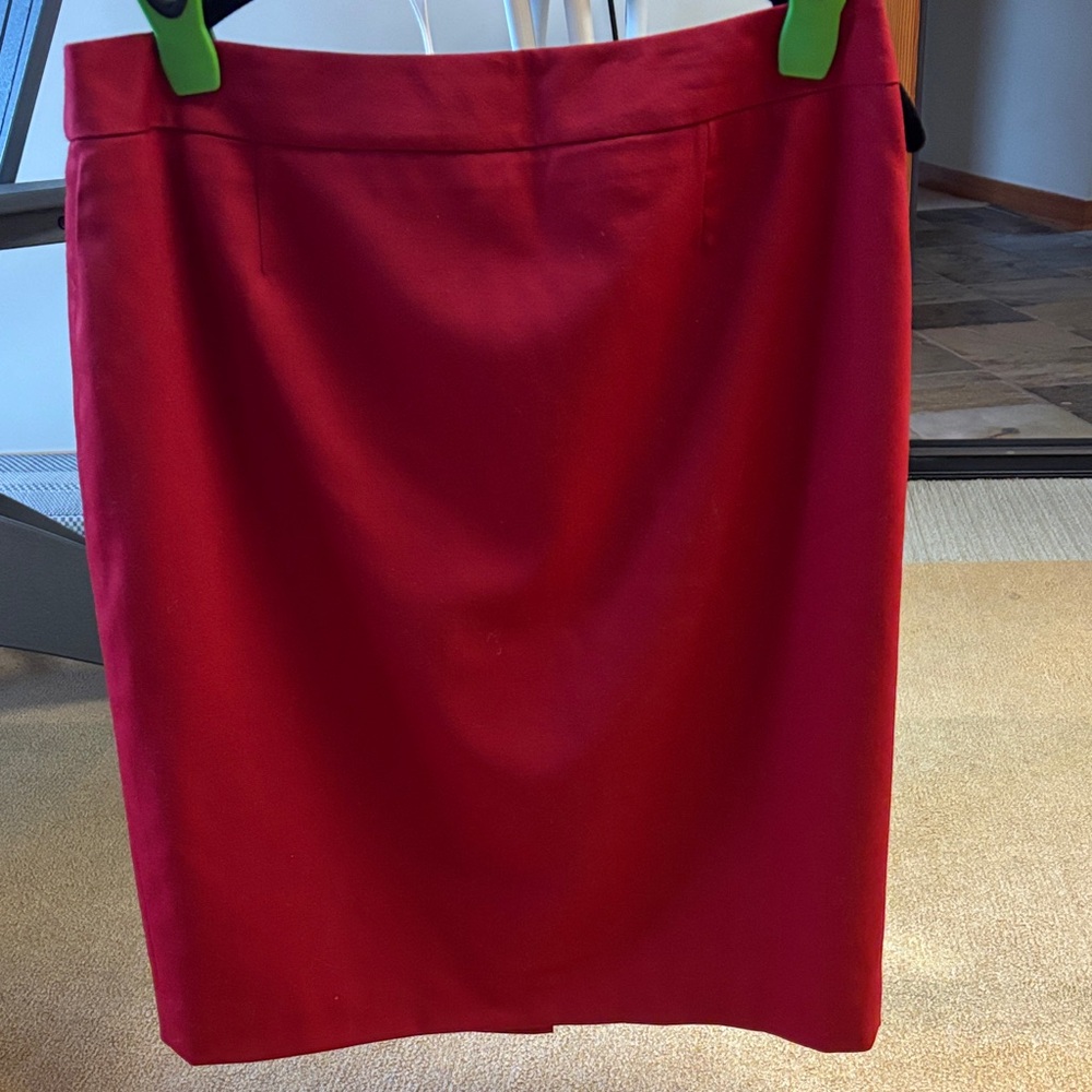 Pendleton Soft Red Pencil Skirt